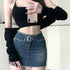 Niche Hot Girl A-line Denim Skirt - ROUTINE FASHION